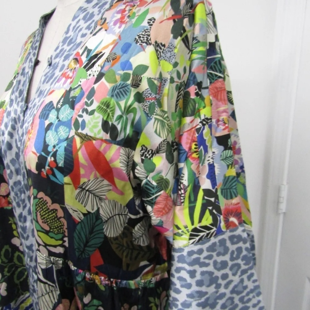 Johnny Was silk Chelsea Sea Gardens Kimono/dress NWT - Picture 10 of 13